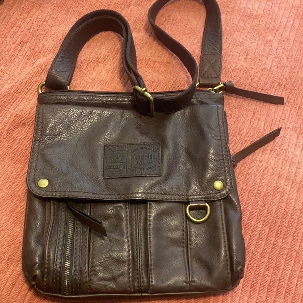 Fossil Leather Crossbody Satchel